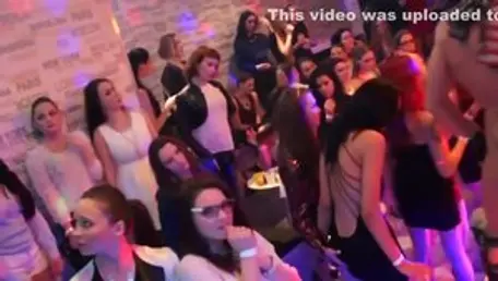 Amateur CFNM group sex in public