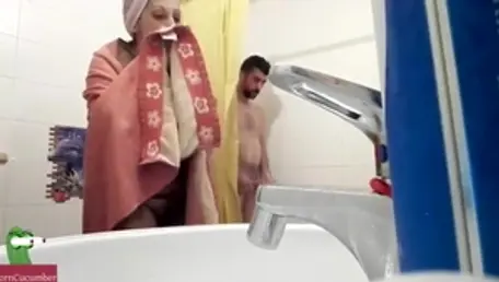 Doggy fucking in shower desi