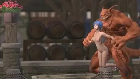 3d goes wild on cock