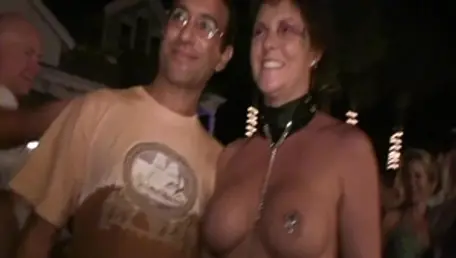 College student touching big boobs