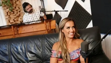 Surprise: Kelsi Monroe doggy fucking during interview